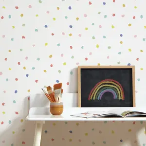 Spots And Dots Wallpaper In Multicoloured