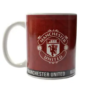 Manchester United FC Identity 325ml Mug Red/White (One Size)