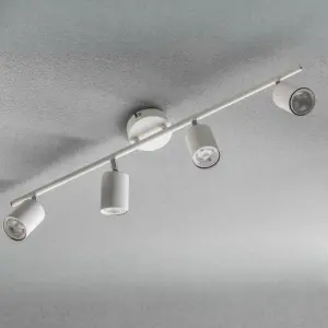 CGC JACK White Four Head GU10 Ceiling Spot Bar Light