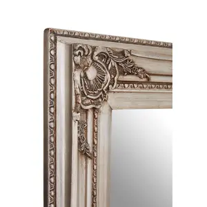 Interiors by Premier Baroque Rectangular Grey Wall Mirror