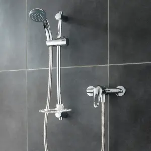 Triton Kaho Single lever Chrome effect Exposed Shower mixer