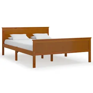 Berkfield Bed Frame Honey Brown Solid Wood Pine 120x200 cm