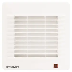 Envirovent Classic-100XP Axial Extractor Fan with Auto Shutter 100mm (Pull Cord)