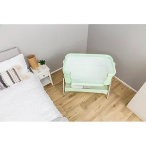 Snoozie Folding Travel Cot with Mattress Mint