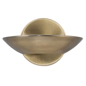 Eta Mild Steel LED Flush Mounted Sconce Antique Brass