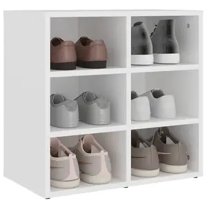 Berkfield Shoe Cabinet White 52.5x30x50 cm