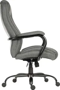 Goliath Duo Heavy Duty Executive Chair Grey Fabric rated up to 27 stone