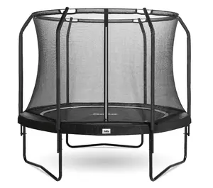 14ft Salta Black Round Premium Edition Trampoline with Enclosure