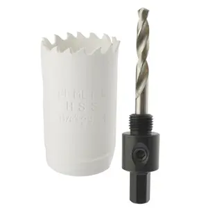 29mm HSS Hole Saw Holesaw Bi-Metal Blade Cutter Drill And Drill Adaptor Arbor