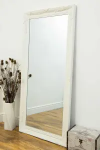 MirrorOutlet Buxton White Full Length Mirror 170 x 79 CM