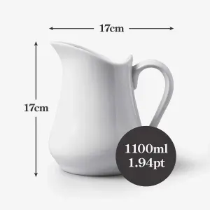 WM Bartleet & Sons Traditional Large Milk Jug, 1100ml