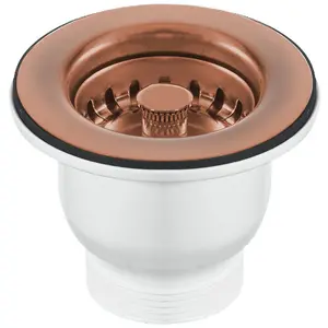 Astini, RAK, Rangemaster, Caple 65mm Copper Sink Strainer Waste MBSWSS85-90