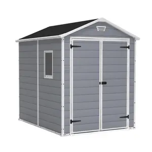 Keter Manor 6 ft. W x 8 ft. D Apex Outdoor Garden Shed