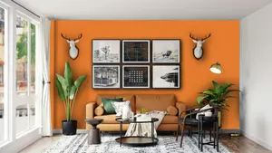 Leyland Trade Vinyl Soft Sheen Walls & Ceilings Emulsion Paint Deep Orange (RAL 2011) - 5L