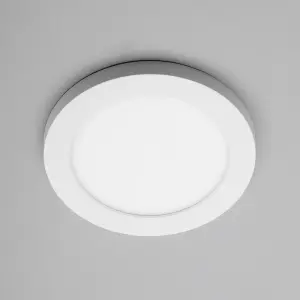 Litecraft Darly White 12 Watt LED Bathroom Ceiling Light