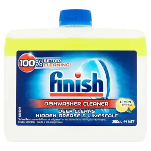 Finish Dishwasher Cleaner Lemon Sparkle 250ml (Pack of 6)