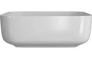 Aquarius V-Series 3 Square 0TH Vessel Wash Bowl 400mm Matt White