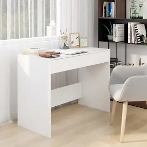 Berkfield Desk White 101x50x76.5 cm Engineered Wood