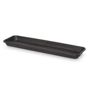 Verve Florus Black 60cm bell trough Saucer