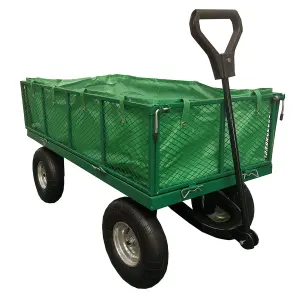 Heavy Duty Garden Cart Trolley Festival Hand Truck Wagon 500kgs Folding Sides