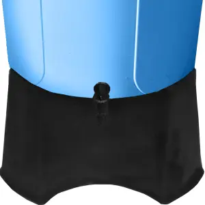 Large 210L Water Butt with Stand & Tap Garden Waterbutt Barrel Rain Water Collector - Blue Water Butt Kit