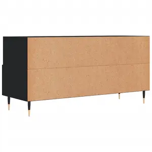 Berkfield TV Cabinet Black 102x36x50 cm Engineered Wood