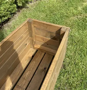 Extra Deep Wooden Planter Vegetable Outdoor Trough