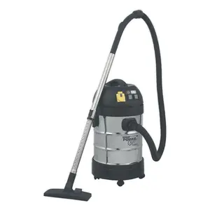 Sealey Vacuum Cleaner Industrial 30L 1400W/230V Stainless Drum Auto Start PC300SDAUTO