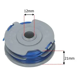 SPARES2GO Spool Line + Cover Cap compatible with Flymo Strimmer Trimmer