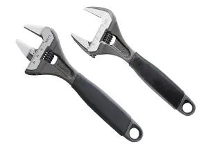 Bahco - ERGO Extra Wide Jaw Adjustable Wrench Twin Pack