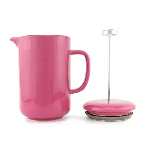 Upper Street 6 Cup Pink Ceramic French Press Cafetière