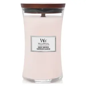 WoodWick Candle Sheer Tuberose Large Hourglass