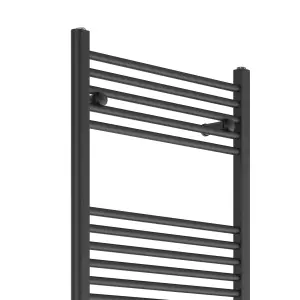 VURTU5 Designer Vertical Single Panel Radiator, 1800(H) x 600(W), Anthracite, 613674