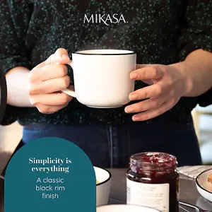 Mikasa Limestone Set of 4 360ml Mugs