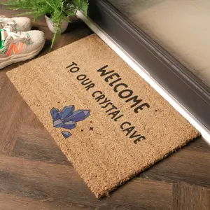 Welcome To Our Crystal Cave Doormat (60 x 40cm)