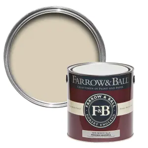 Farrow & Ball Modern Off White No.3 Eggshell Paint, 2.5L