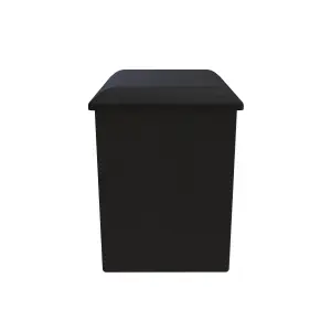 Cairo Stool in Smooth Black (Ready Assembled)