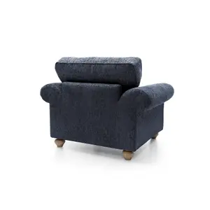 Ingrid Collection Armchair in Dark Blue