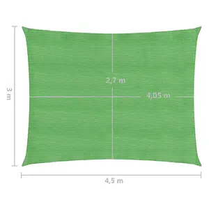 Berkfield Sunshade Sail 160 g/m2 Light Green 3x4.5 m HDPE