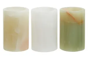 Interiors by Premier Three Onyx Tealight Holders,Candle Protection Tealight Holders, Easy to Clean Tealight