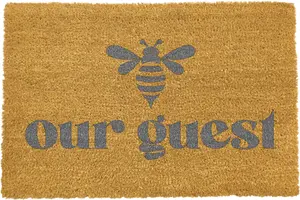 Grey Be 'Bee' Our Guest Doormat