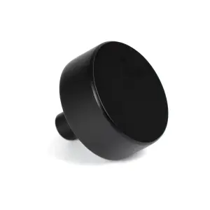 From The Anvil Matt Black Kelso Cabinet Knob - 38mm (No rose)