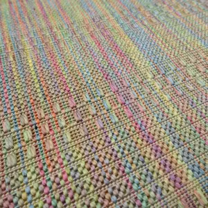 Pastel Multicolour Rainbow Durable Soft Plastic Mottled Flatweave Indoor Outdoor Area Rug 200x290cm