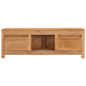 Berkfield TV Cabinet 100x30x35 cm Solid Teak Wood