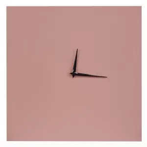 Beliani Modern Wall Clock TOMAR Metal Pink