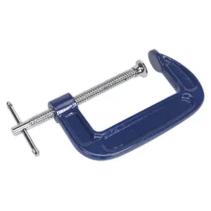 Sealey G-Clamp Fitted With Swivel Tip To Reduce Marking Length 75mm AK6003