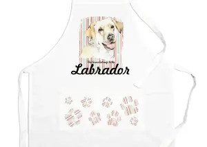 Purely Home Labrador Apron - Novelty Kitchen Gift for Dog Lovers