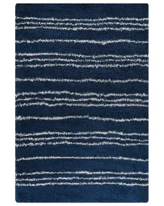 Shaggy Area Rug 200 x 300 cm Blue and White TASHIR