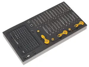 Sealey Tool Tray with Specialised Bits & Folding Hex Keys 192pc S01126