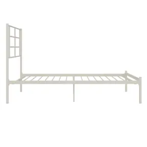 Jensen Metal Bed White, Single